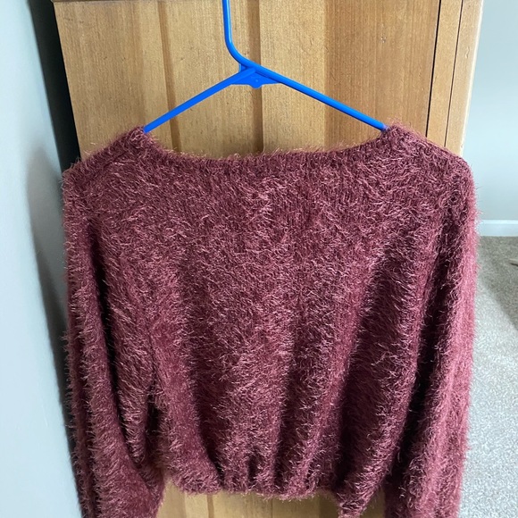 Altar’d State Dark Mauve Sweater - Picture 2 of 3